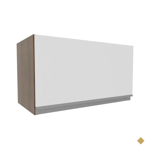 Armário de Cozinha Aéreo 60 cm 1 Porta Rustic/Preto Glamy Madesa
