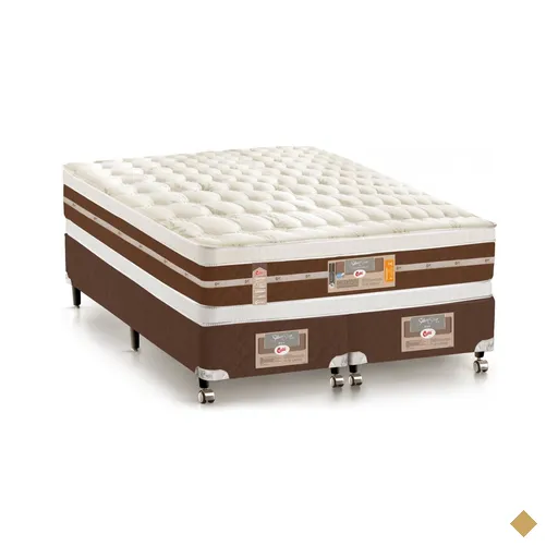 Cama Box + Colchão Castor Casal Silver Star Air Double Face Hibrido…