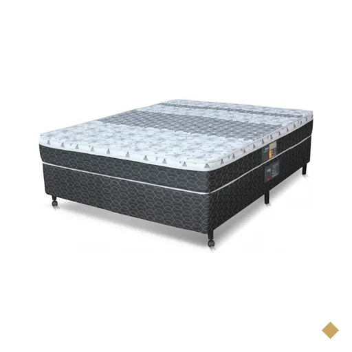 Cama Box + Colchão Castor Casal Class One Face Tecnopedic 138x188x52cm