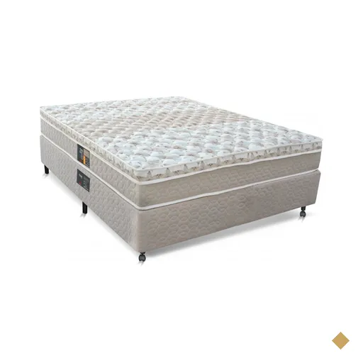 Cama Box + Colchão Castor Casal Class One Face Pocket 138x188x52cm
