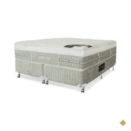 Cama Box + Colchão Castor Casal Eurotop Summer e Winter One Face Pocket…