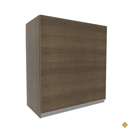 Armário de Cozinha Aéreo 60 cm 1 Porta Rustic/Preto Glamy Madesa G256025ZGL