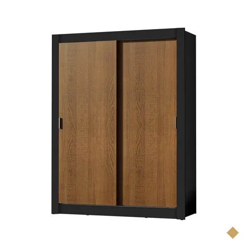 Guarda-Roupa Solteiro Madesa Dallas Plus 2 Portas de Correr 4 Gavetas