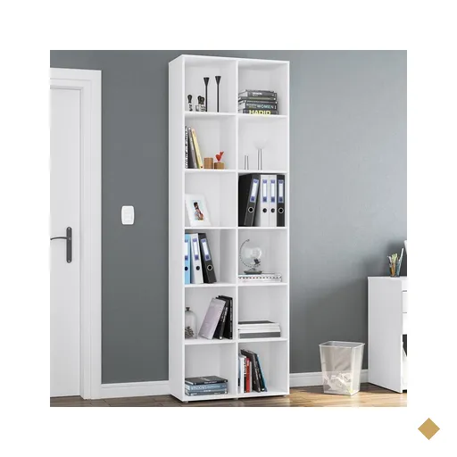 Estante Para Livros Caracol 12 Nichos Branco Bp - Politorno