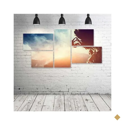 Quadro Decorativo - Freeman-(2) - Composto de 5 Quadros