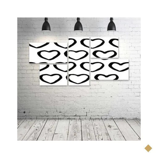 Quadro Decorativo - Is-love-lack - Composto de 5 Quadros