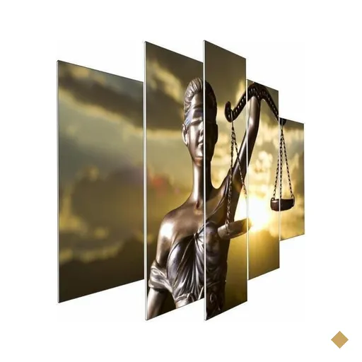 Quadro Decorativo Deusa Justiça Direito Escritório Advocacia