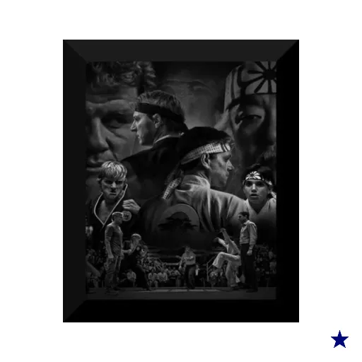 Quadros Série Cobra Kai 2 Uni 25X30Cm Com Vidro Sa12