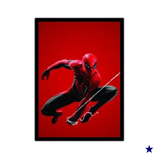 Quadro Decorativo Homem Aranha Super Heróis Com Moldura G2