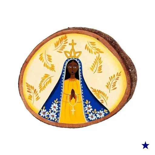 Quadro Em Madeira De Nossa Sra Aparecida (208)