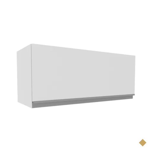 Armário De Cozinha Aéreo 100% MDF 80 cm Porta Branco Brilho Acordes Madesa
