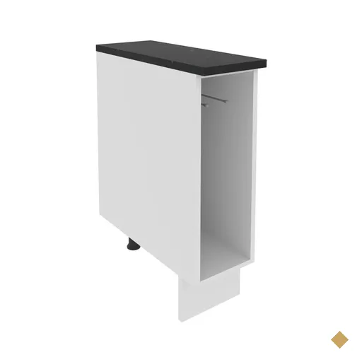 Balcão Armário de Cozinha Porta Pano 100% MDF Branco Acordes Madesa