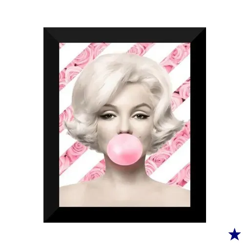 Quadros Salão De Beleza Marilyn 2 Und. 25X30Cm Sa37