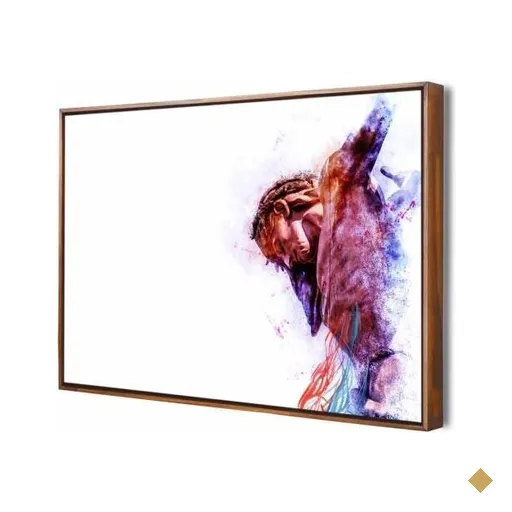 Quadro Arte Religiosa Cristã 60X40Cm Slim Amadeirada Q005