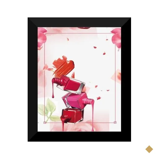 Quadros Salão De Beleza 3 Und. 25X30Cm Com Vidro Sa64