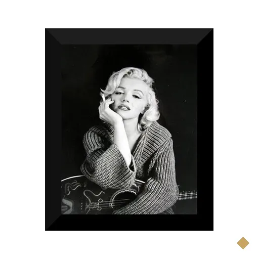 Quadros Salão De Beleza Marilyn 2 Uni 25X30Cm Com Vidro Sa7