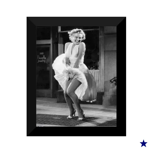 Quadros Salão De Beleza Marilyn 2 Und. 25X30Cm Vidro Sa10