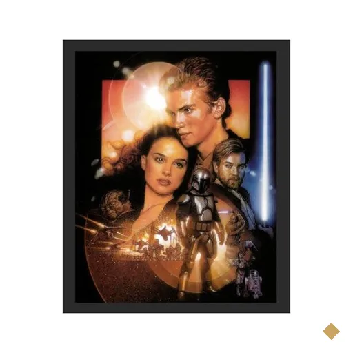 Quadro Decorativo Star Wars Filme Guerra das Estrelas