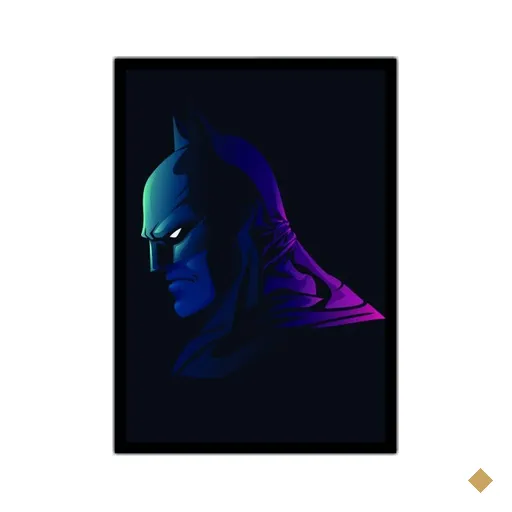 Quadro Decorativo Batman Super Heróis Com Moldura G20