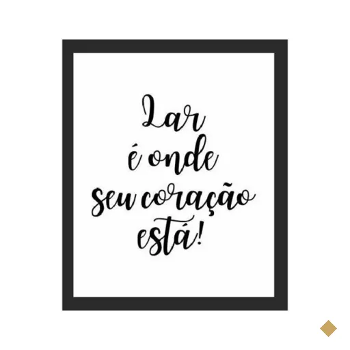 Quadro para decoração Lar, casa e família