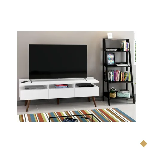 Rack para TV até 65 Polegadas Madesa Londres e Estante Escada