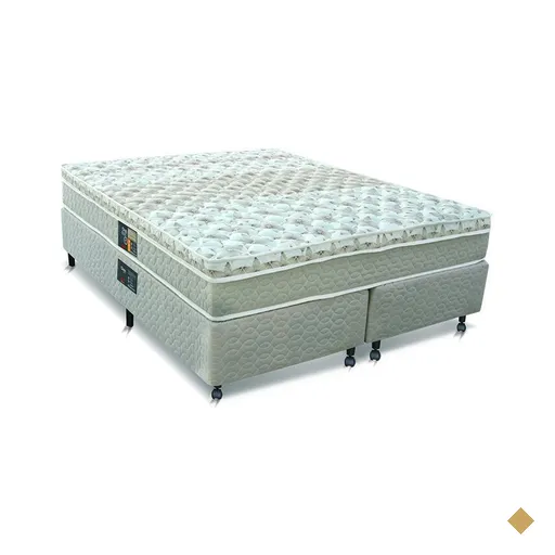 Cama Box + Colchão Castor Queen Class One Face Pocket 158x198x52cm