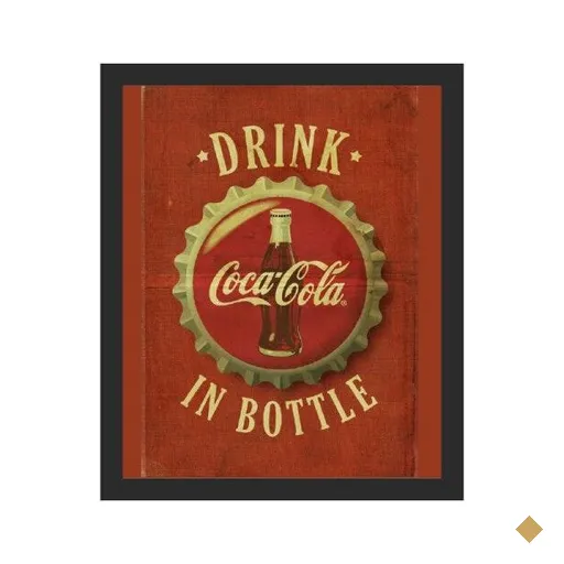 Quadro Decorativo para bar Coca Cola