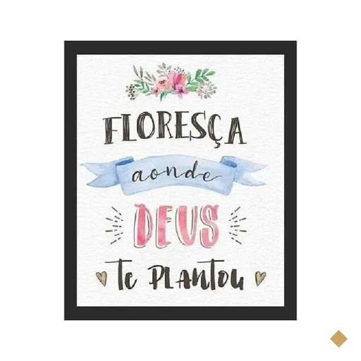 Quadro Decorativo Fé Deus Oração