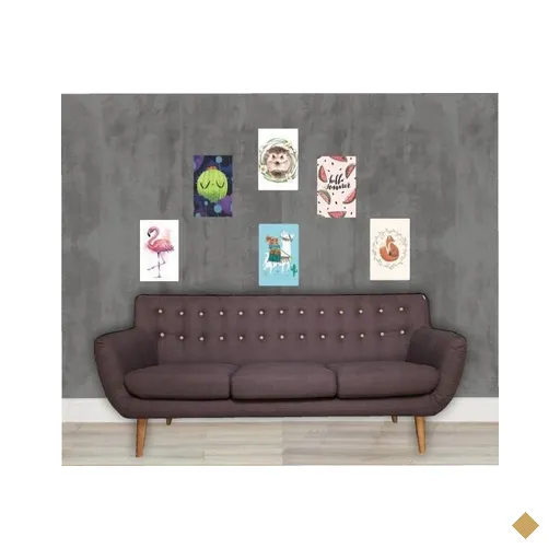 Kit Placas Decorativa Animais Flamingo Cactu Lhama