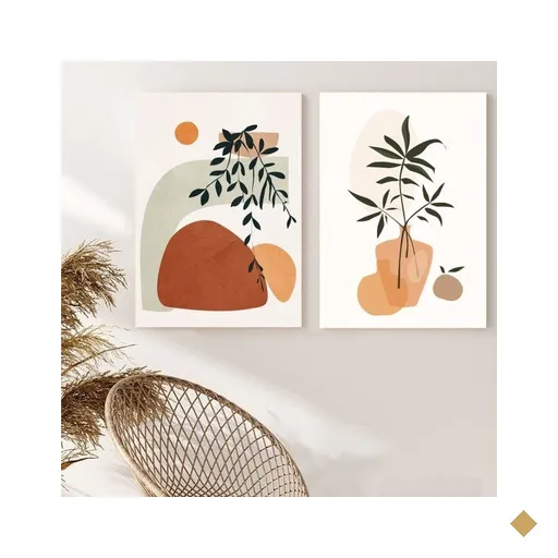 Kit 2 Placas Decorativas Boho Nature 20x30