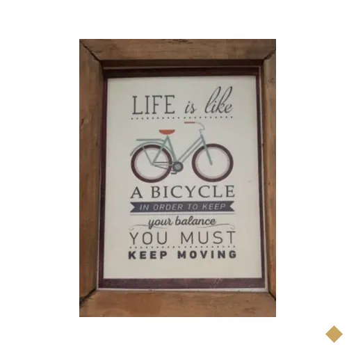 Quadro Decorativo Bike em Madeira de Pinus