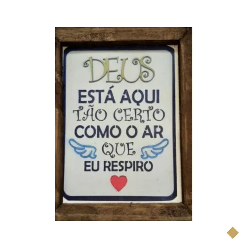 Quadro Decorativo Motivacional em Madeira de Pinus
