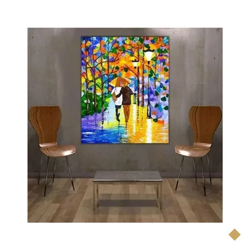 Quadro Moderno Pintado A Mão Abstrato Para Sala Alfremov