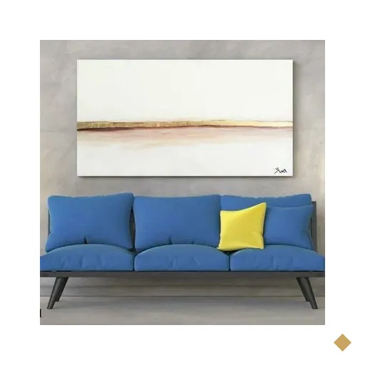 Quadro Abstrato Moderno Sala Pintado A Mão Arte Verdadeira