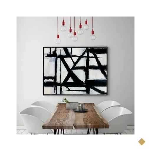 Quadro Grande Abstrato Pintado A Mão