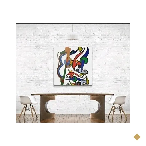 Quadro Tela Musica Violão Colorido Pintado Sala Quarto