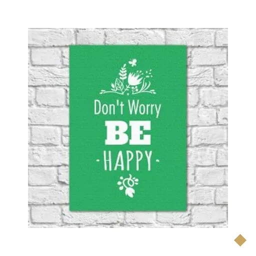 Quadro Decorativo Dont Worry Be Happy 60x40Cm