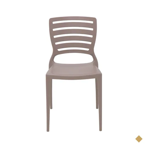 Cadeira Tramontina Sofia Camurça Encosto Vazado Horizontal em Polipropileno e…