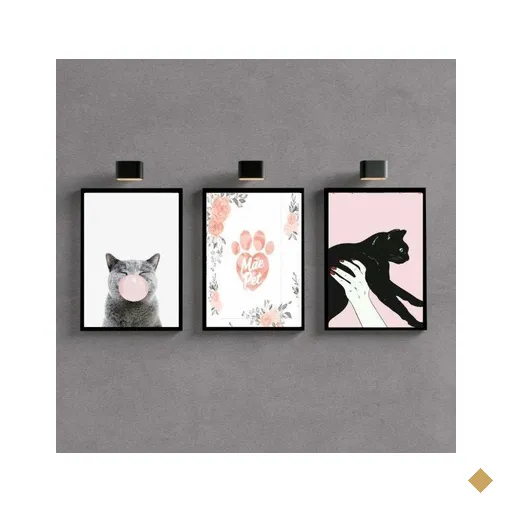 Kit Quadros com moldura Pet's