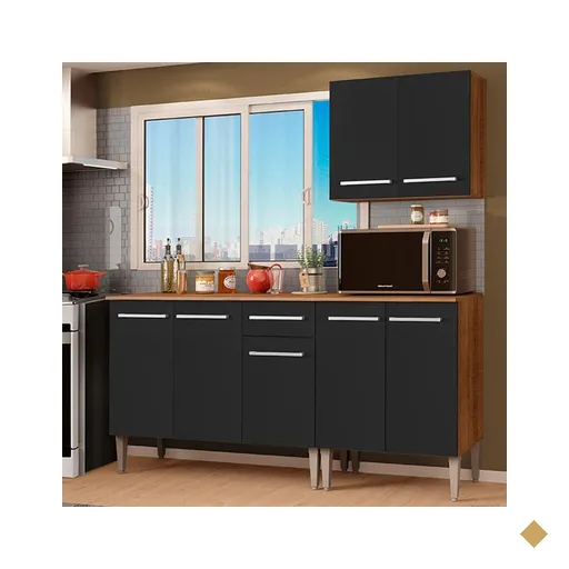 Cozinha Compacta Madesa Emilly Free com Armário e Balcão