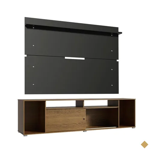 Rack Madesa Cancun e Painel para TV até 65 Polegadas