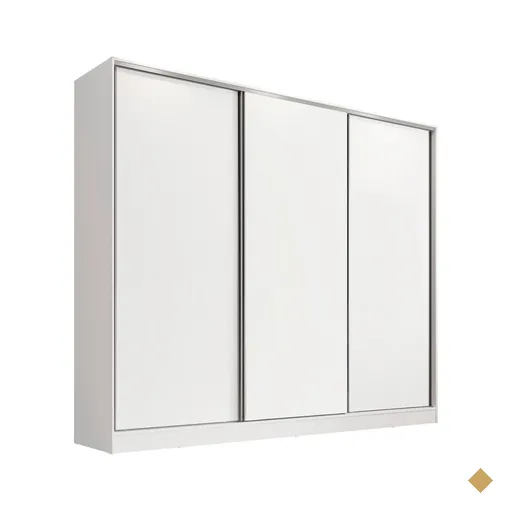 Guarda-Roupa Infantil Madesa Logan em MDF 3 Portas de Correr