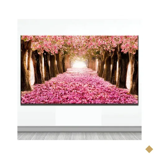 Quadro Decorativo Floral Borda Infinita em Canva 40 x 60cm - FLORAL 6