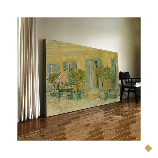 Quadro Decorativo Van Gogh Exterior De um Restaurante Emasnieres:120x80…