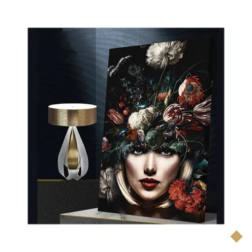 Quadro Mulher Floras Fashion:150x100/BORDA INFINITA