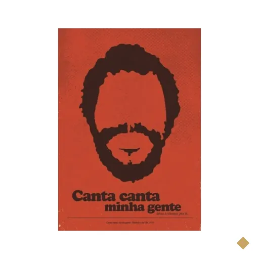 Placa quadro decorativo A5 - 15 x 21 Martinho da Vida Canta canta minha gente