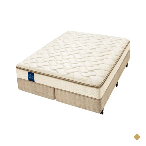 Conjunto Box Queen Molas Ensacadas Americanflex Gold Gel 158x198x64cm