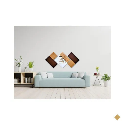 Quadros Marrom E Bege 60X120
