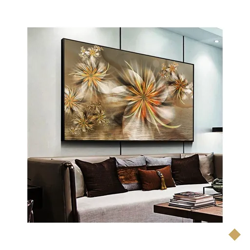 Quadro Decorativo Flor Rupestre:90x60 cm/BRANCA