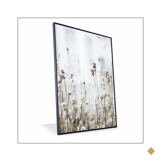 Quadro Gipsofila Canvas com Vidro Center Molduras